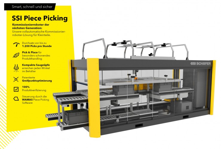 SSI Piece Picking – smart, fast and reliable solution for a picking robot for small parts.