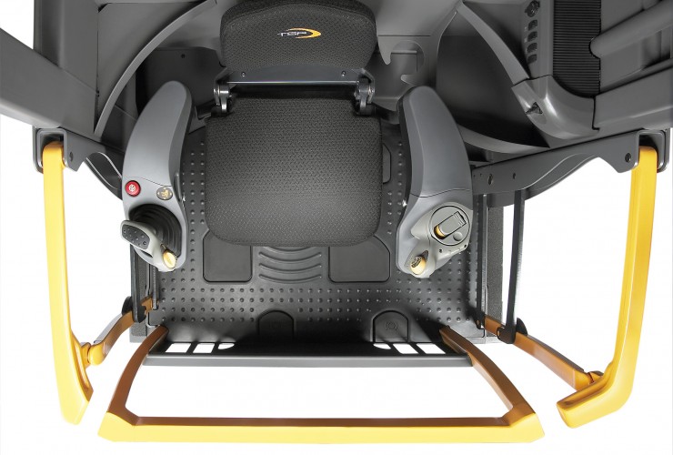 Viel Platz: Die TSP-Fahrerkabine mit dem flexiblen MoveControl™-Fahrersitz