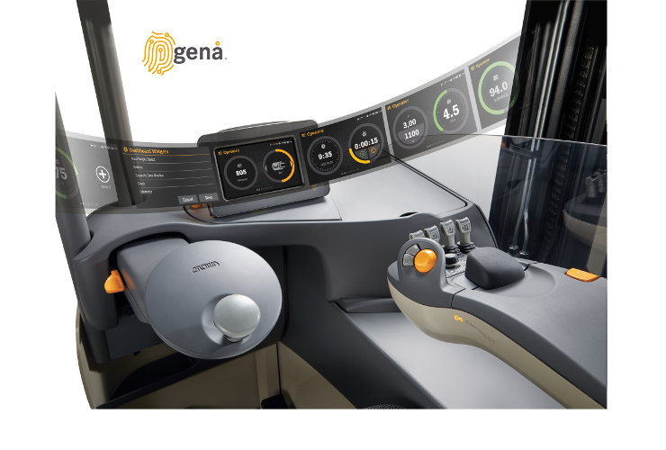 The new, intutitive Crown Gena operating system is operated via a colour touch screen.